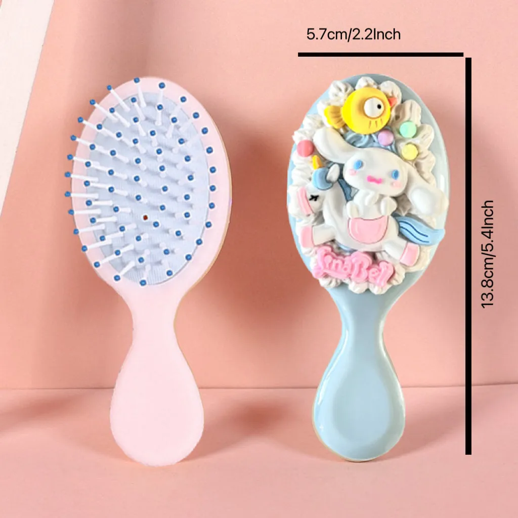 1 pc Cream Glue DIY Material And Cartoon Cute Children's Mini Comb