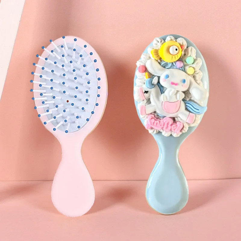 1 pc Cream Glue DIY Material And Cartoon Cute Children's Mini Comb