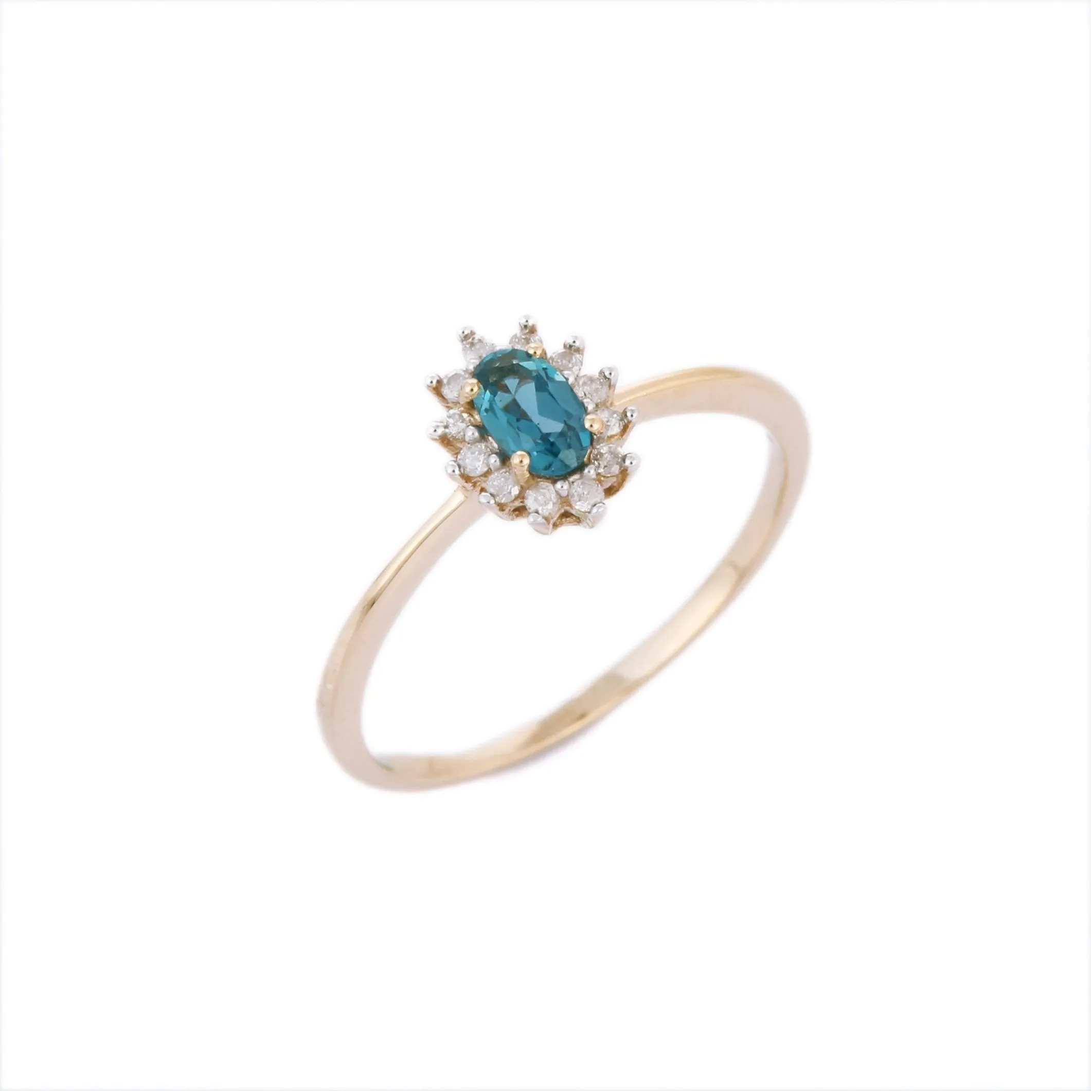 14K Yellow Gold Topaz Ring