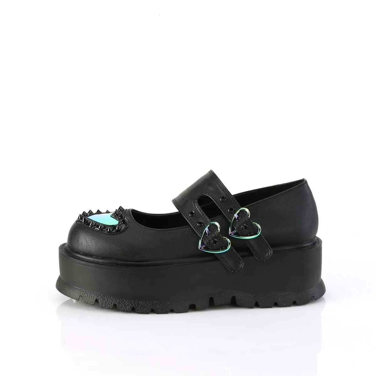 2 Inch Platform SLACKER-25 Black Pu