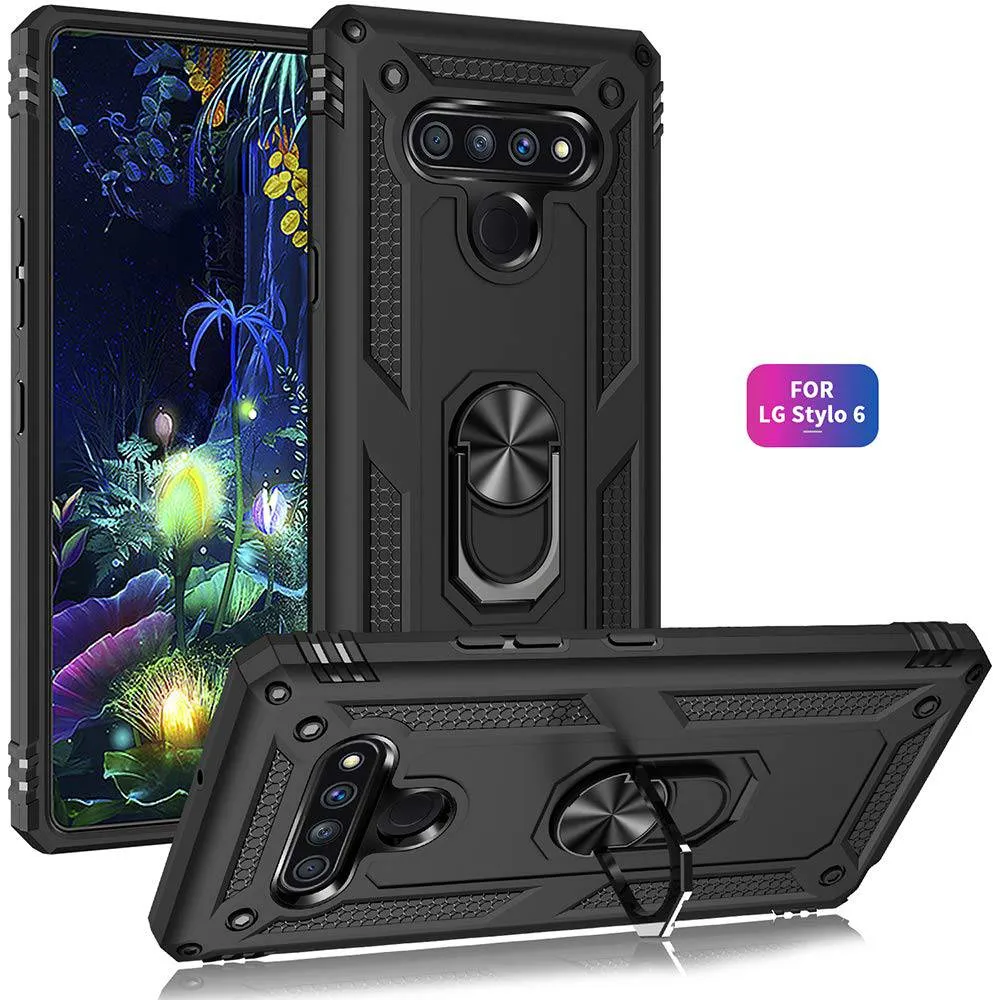 2021 New Luxury Armor Ring Bracket Phone case For LG Stylo6-Fast Delivery