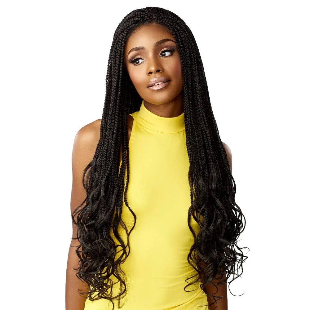 4×4 BRAIDED BOX FRENCH CURL 30 | Sensationnel Cloud9 Synthetic Lace Wig