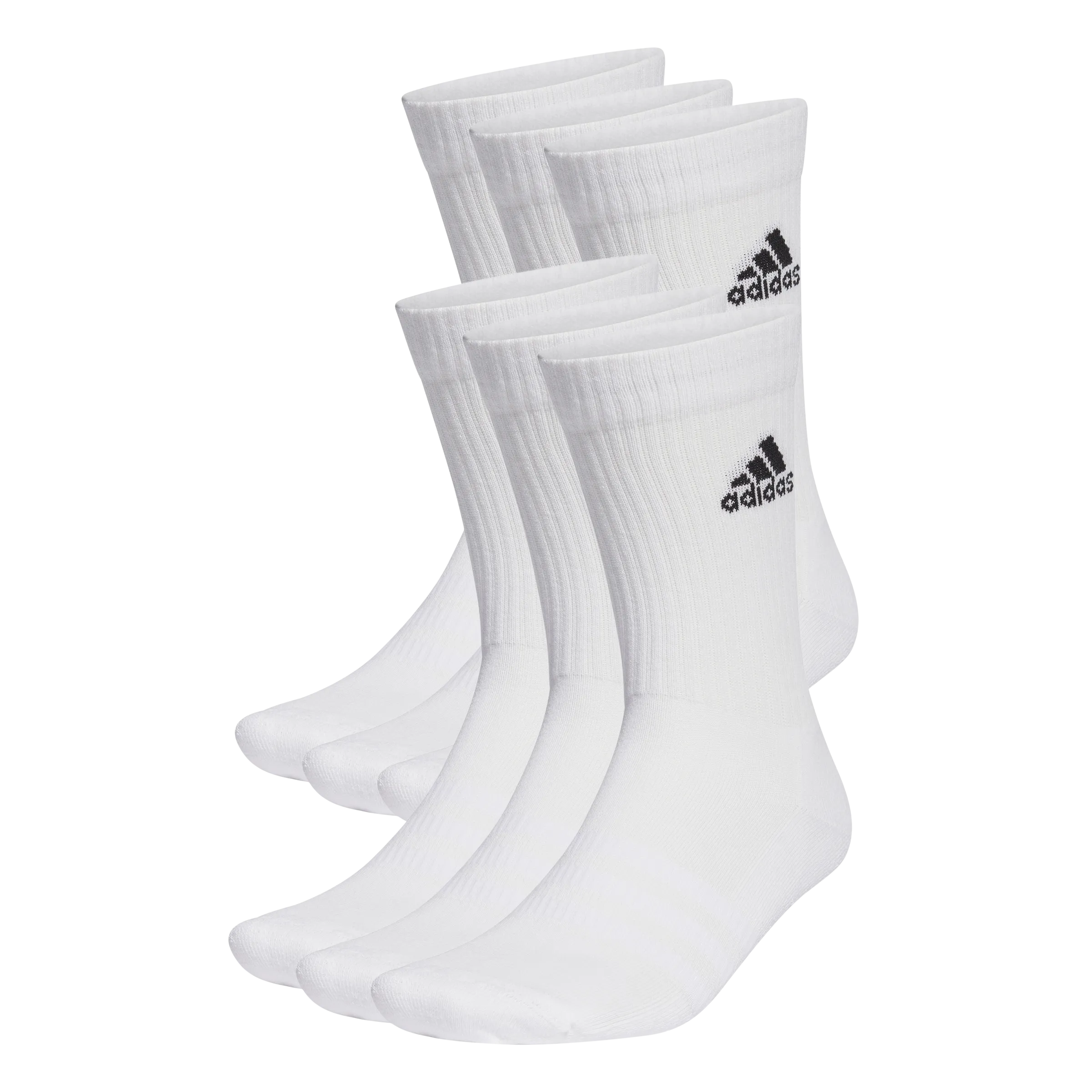 6 Pack Cushioned Crew Socks