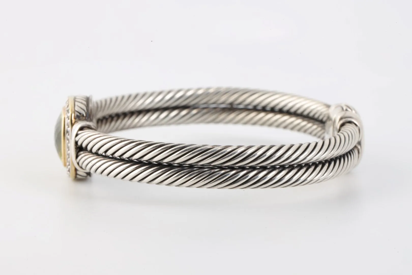 7'' David Yurman 925 Silver Albion Double Cable Bracelet (47.26g.)