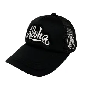 808ALLDAY Baby / Toddler Aloha Black Trucker