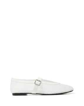 Addie Ballet Flat White