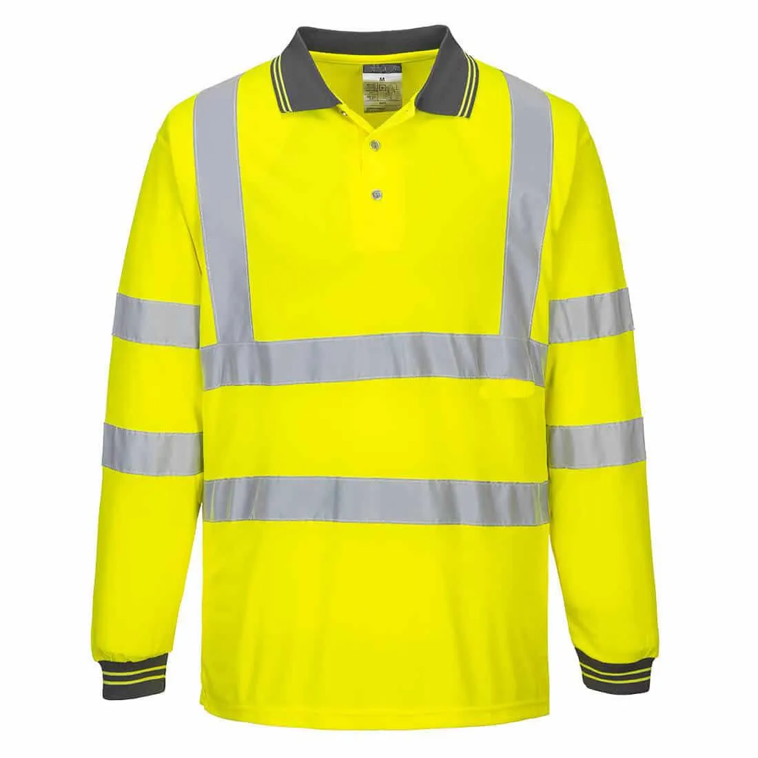 Aerotec Hi-Vis Long Sleeved Polo Shirt