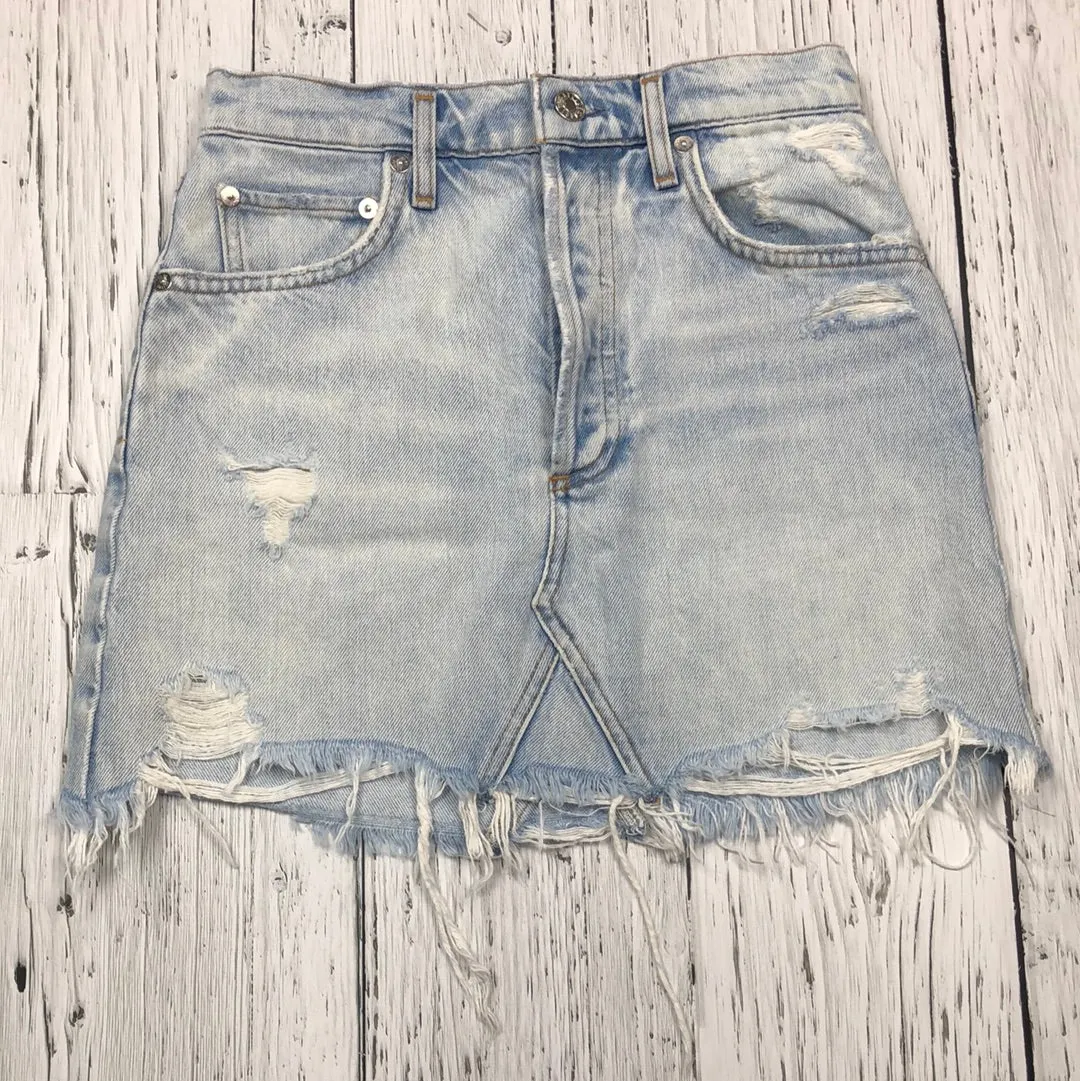 Agolde denim skirt - Hers XXS/24