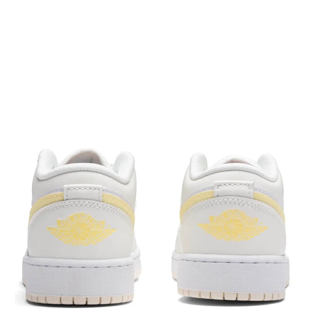 Air Jordan 1 Low (GS) - Sail/Lt Laser Orange/White/Laser Fuchsia