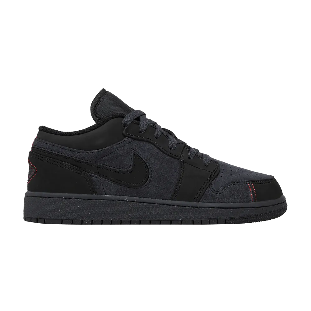 AIR JORDAN 1 LOW SE CRAFT GS 'DARK SMOKE RED'