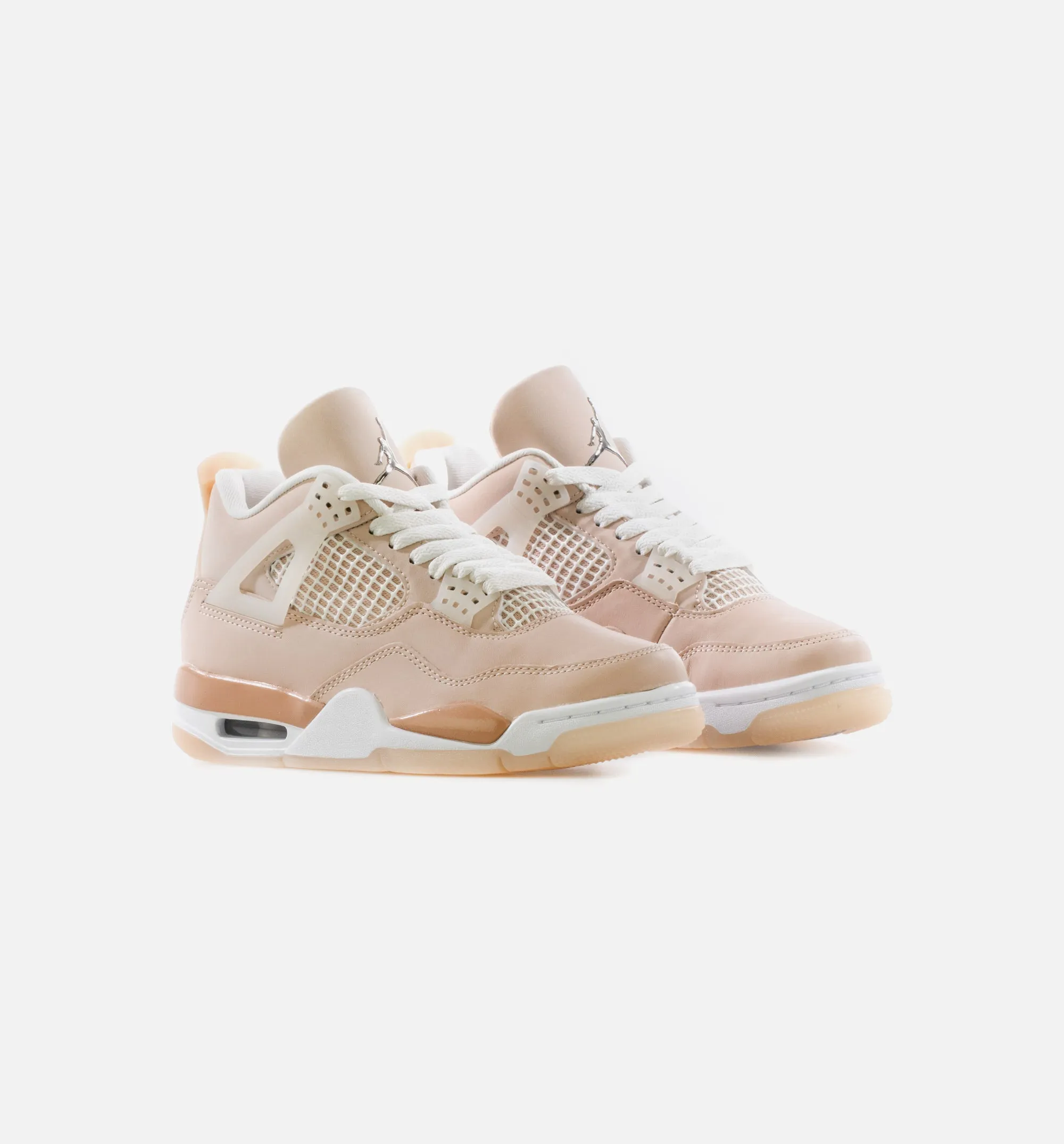 Air Jordan 4 Shimmer Womens Lifestyel Shoe - Shimmer/Bronze Eclipse/Orange Quartz/Metallic Silver Limit One Per Customer