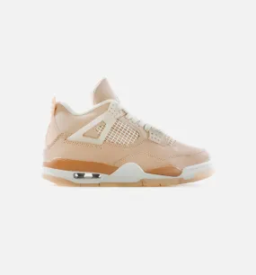 Air Jordan 4 Shimmer Womens Lifestyel Shoe - Shimmer/Bronze Eclipse/Orange Quartz/Metallic Silver Limit One Per Customer