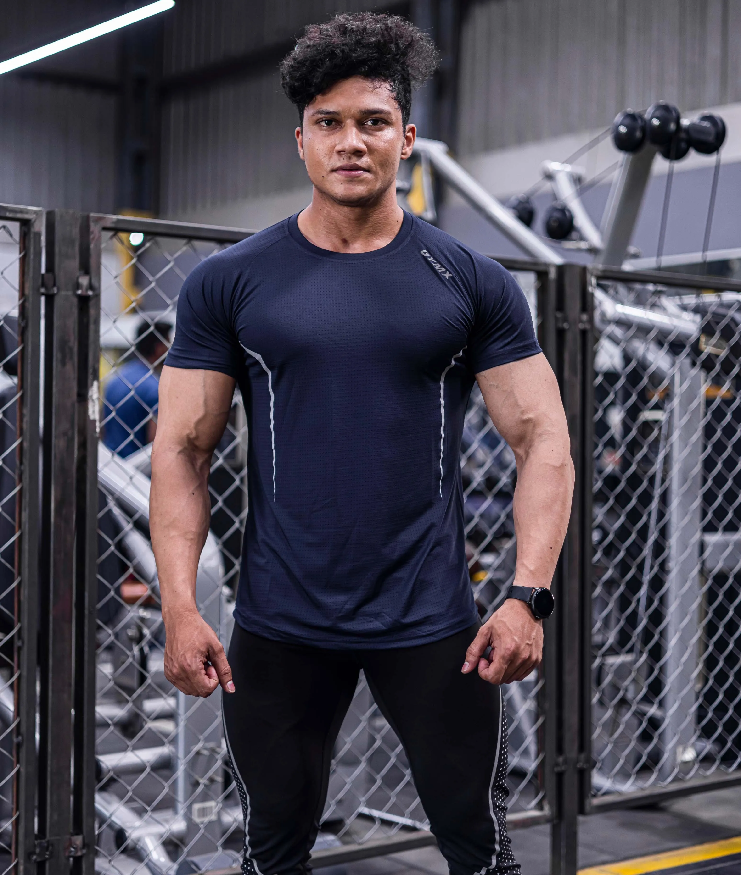 Airflow Navy Blue GymX Tee