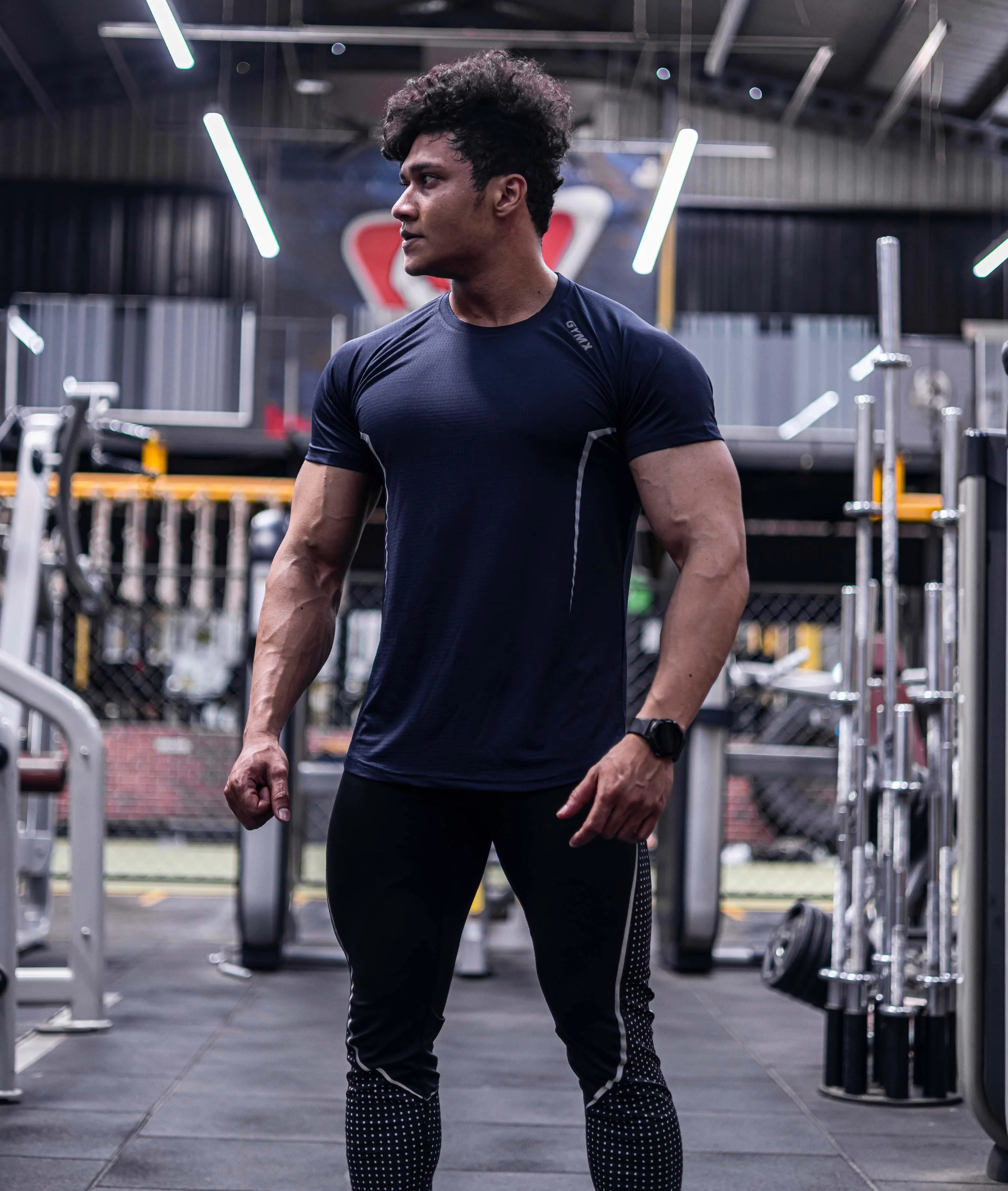 Airflow Navy Blue GymX Tee