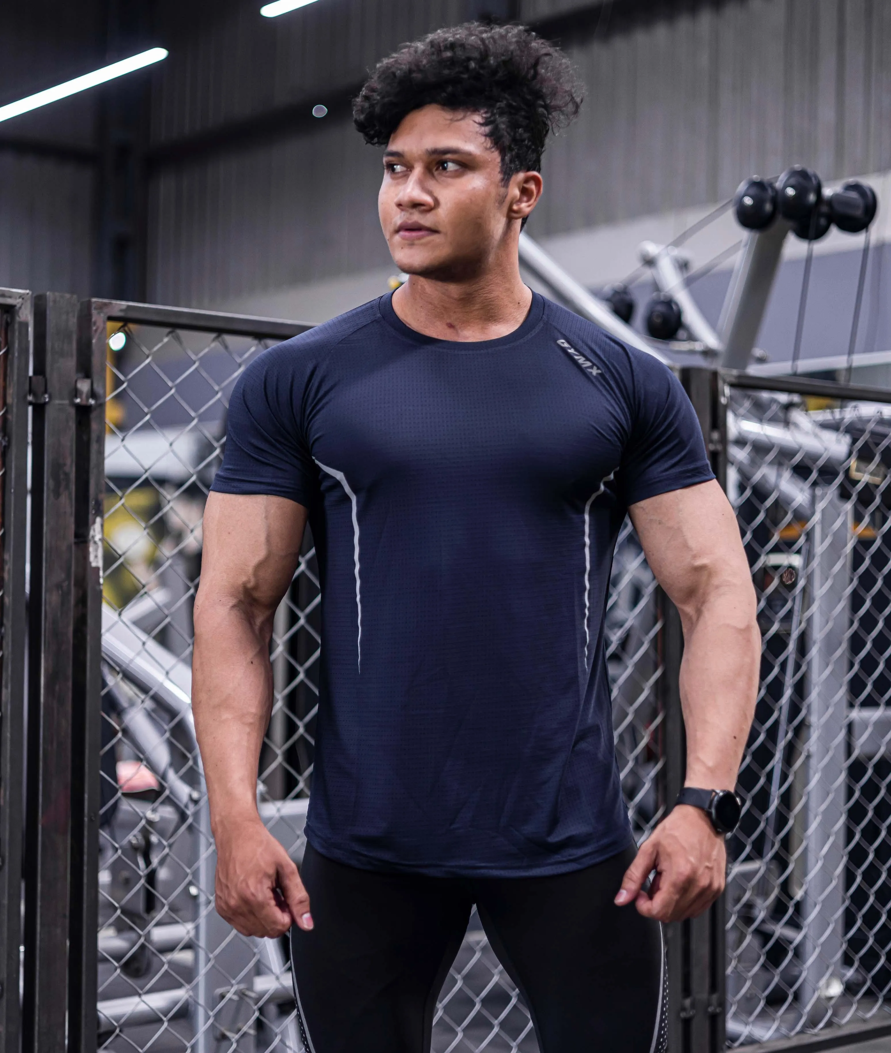 Airflow Navy Blue GymX Tee