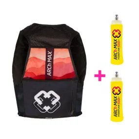 ARCh MAX Hydration Vest 6L Unisex Red   2 Hydraflask 500ml