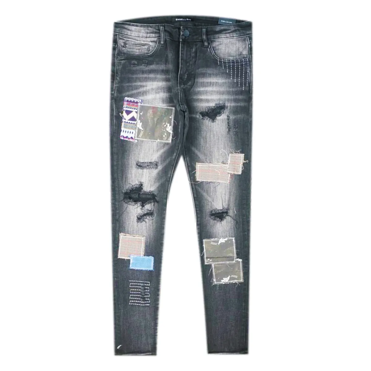 Ares Patchwork Denim (Black Wash) /C1