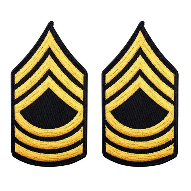 Army Service Uniform Rank Patches - Enlisted Female - Pair