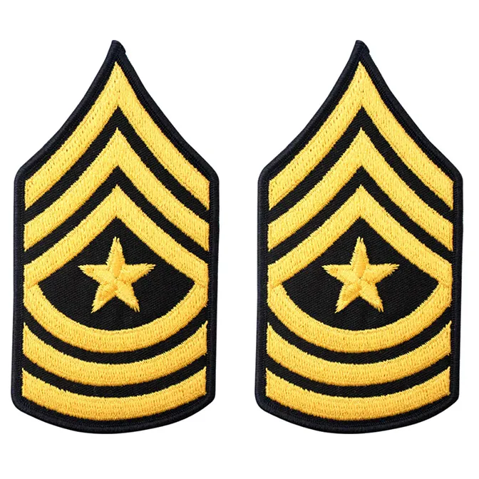 Army Service Uniform Rank Patches - Enlisted Female - Pair