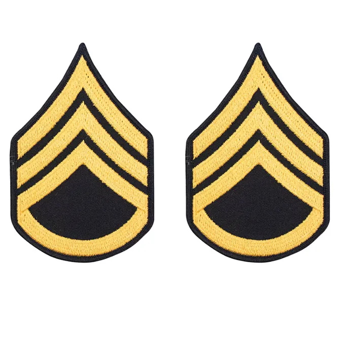 Army Service Uniform Rank Patches - Enlisted Female - Pair