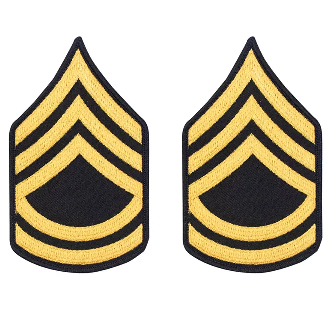 Army Service Uniform Rank Patches - Enlisted Female - Pair