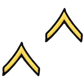 Army Service Uniform Rank Patches - Enlisted Female - Pair