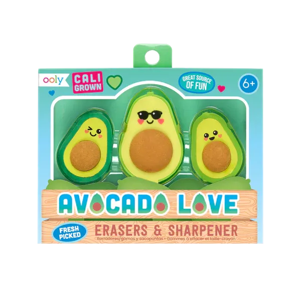 Avocado Love Eraser and Sharpener Set/3