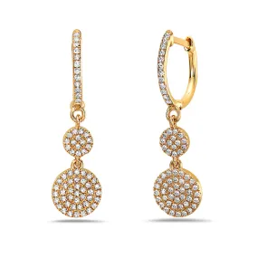 Bassali Drop Yellow Gold Earrings