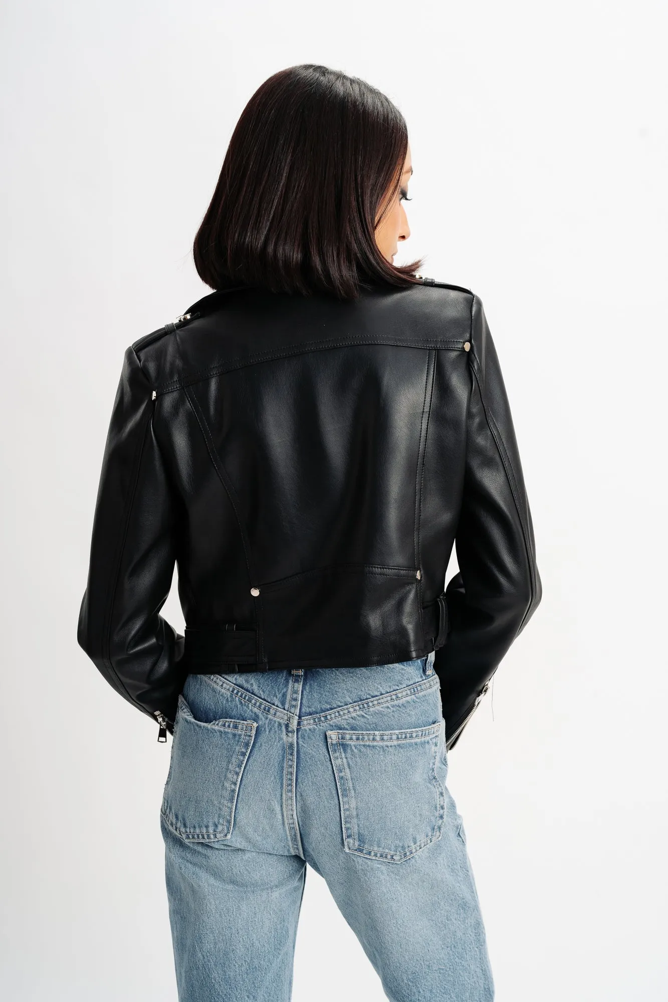 Biker Black Leather Jacket