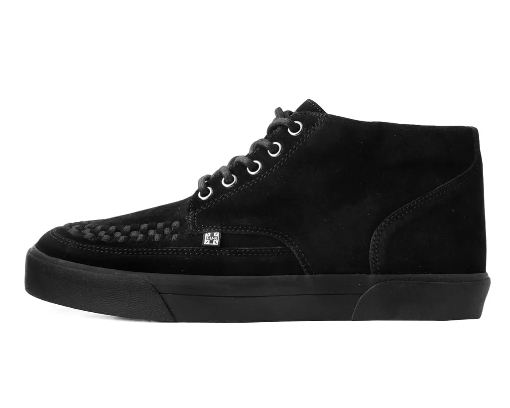 Black Suede 5-Eye Sneaker