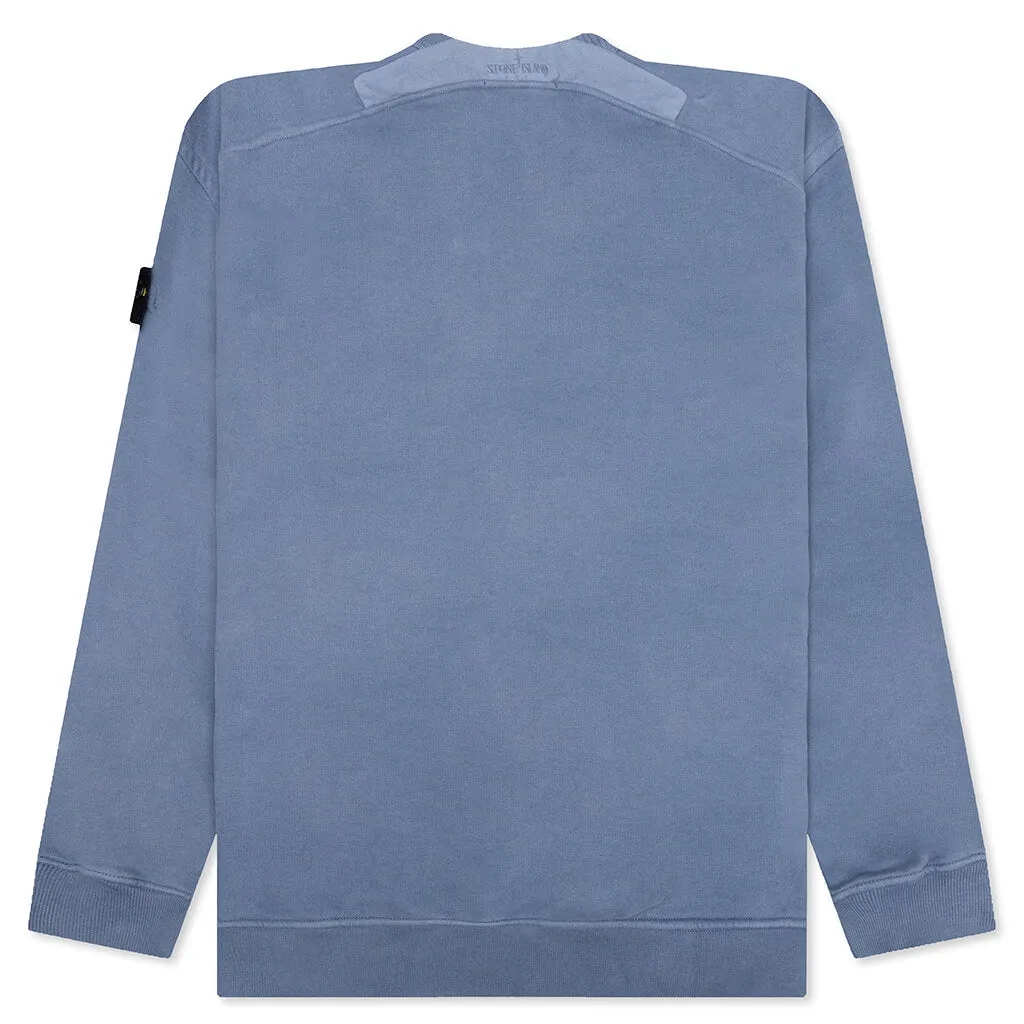 Brushed Crewneck Sweatshirt - Avio Blue