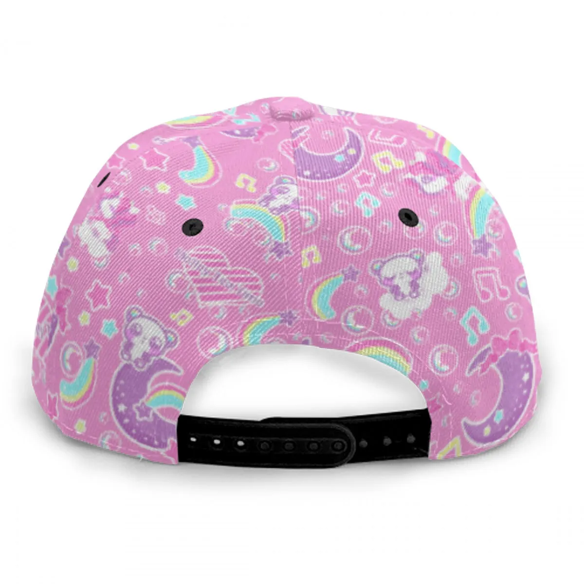 Bubbly Dreams Pink Baseball Cap With Flat Brim