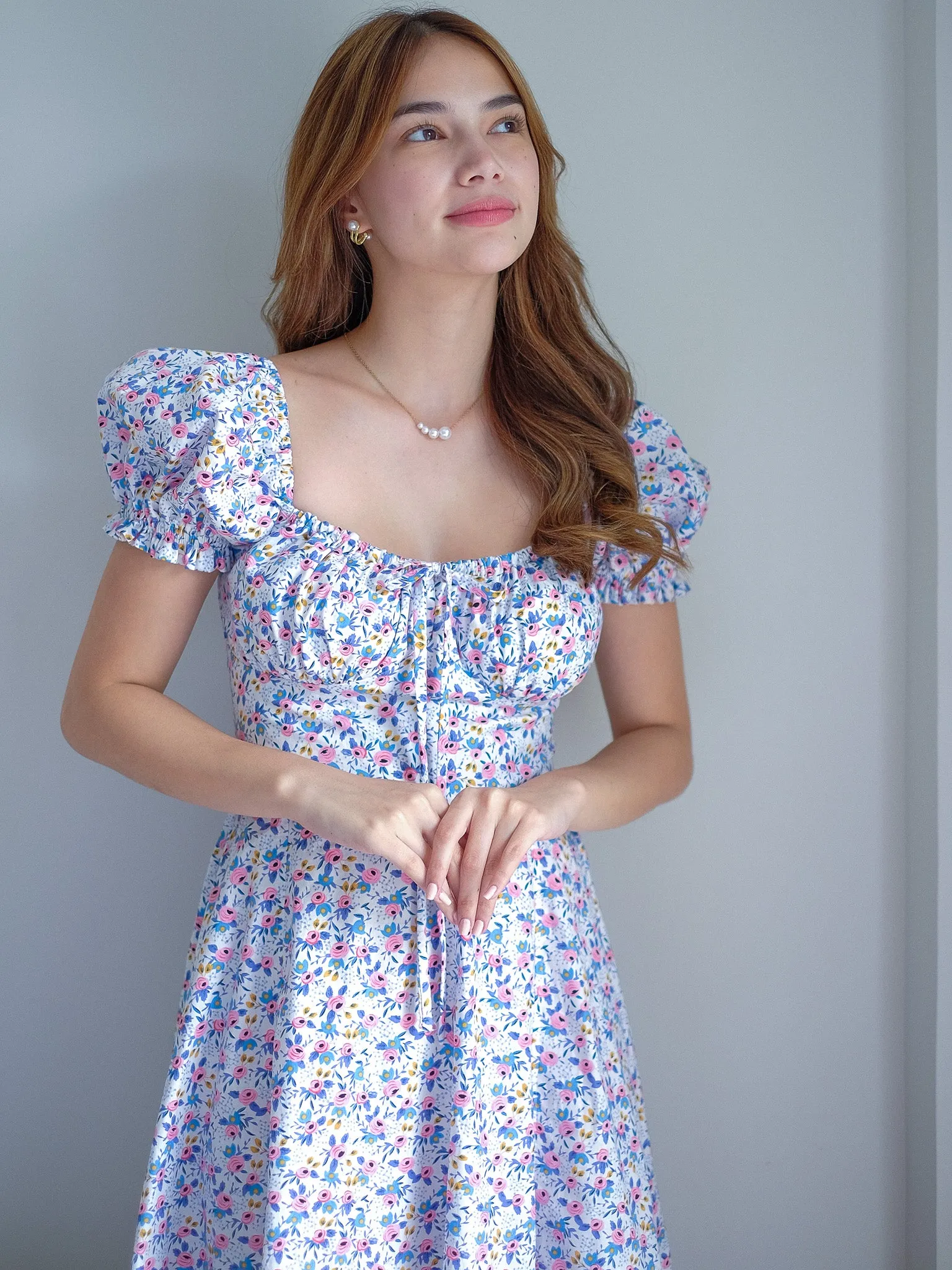 Camilla midi dress - blossom print