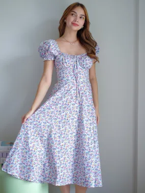 Camilla midi dress - blossom print