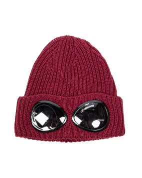 Cappello Beanie CP Company Knit Google Bordeaux