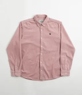 Carhartt Madison Cord Shirt - Glassy Pink / Black