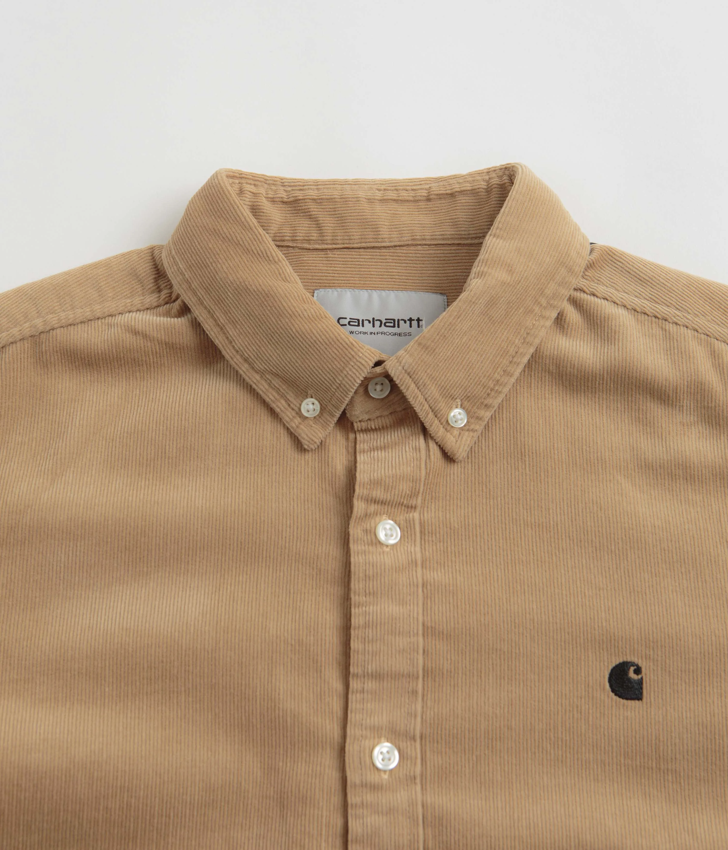 Carhartt Madison Fine Cord Shirt - Sable / Black