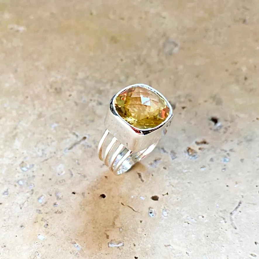 Citrine Ring - Lila