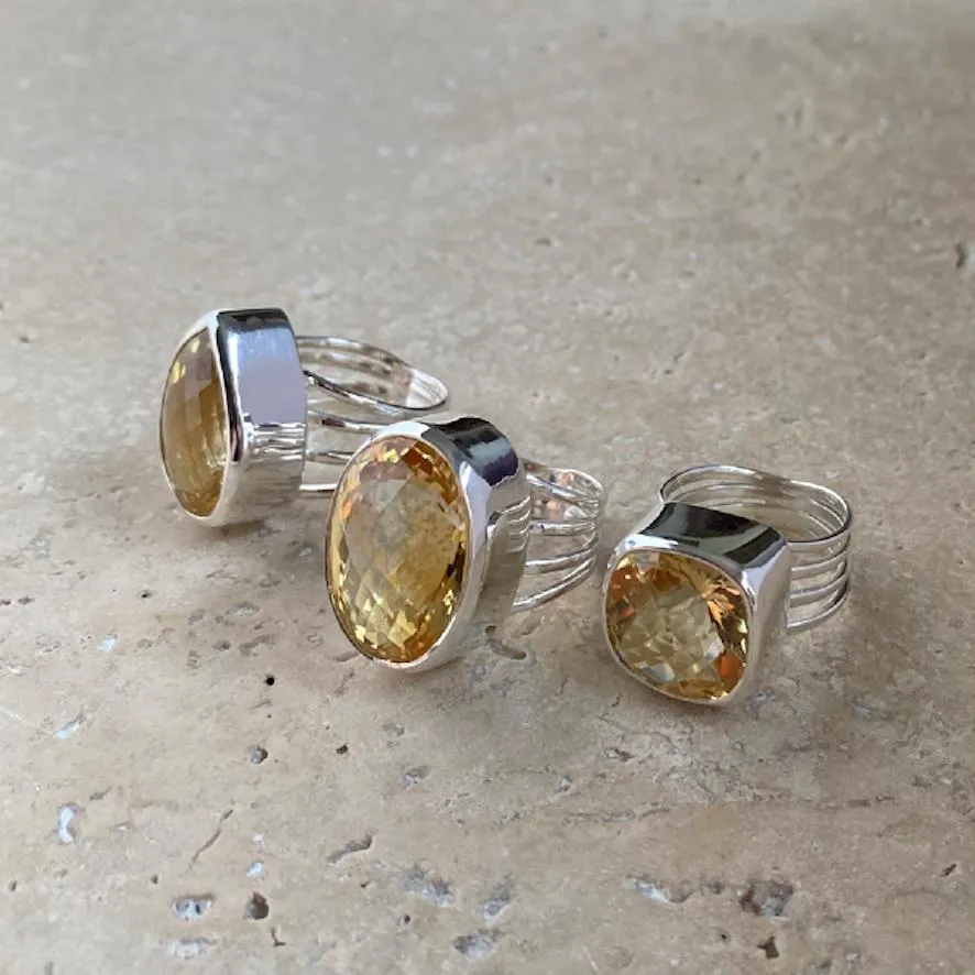 Citrine Ring - Lila