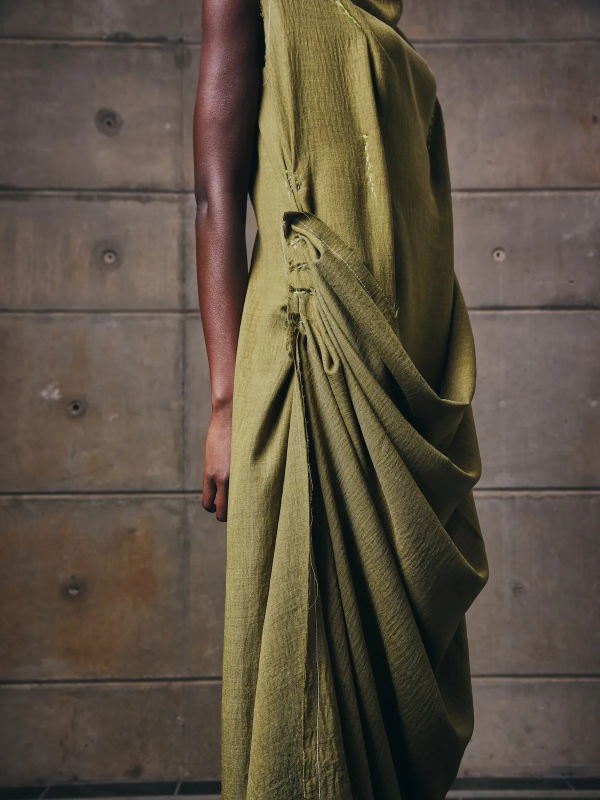 Column Draped Dress