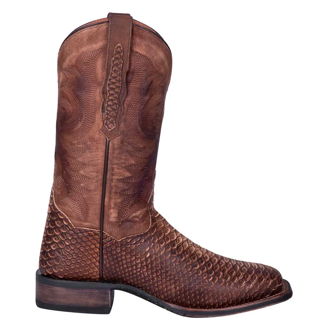 Dan Post Men's Faux Python Square Toe Cowboy Boots