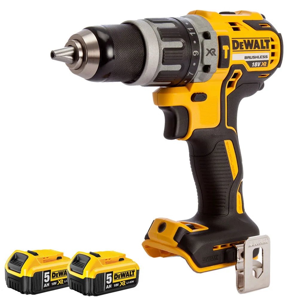 Dewalt DCD796N 18v XR Brushless 2 Speed Combi Drill With 2 x 5.0Ah Battery