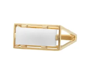 DIASPRO WHITE AGATE RING