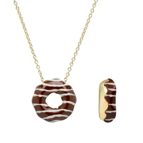 DONUT CHOCOLATE FILLED NECKLACE