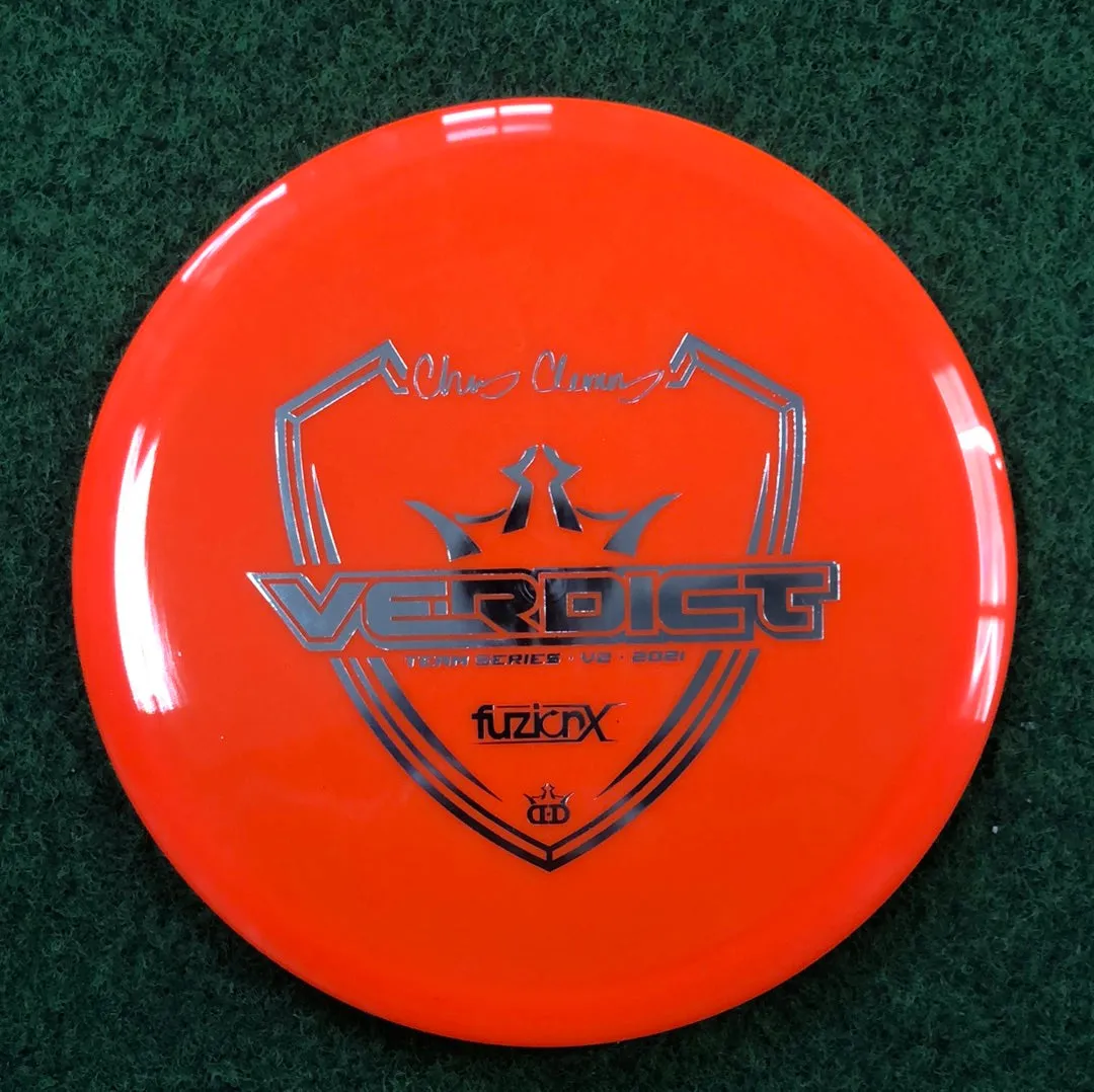 Dynamic Discs Fuzion-X Verdict Chris Clemons 2021 Team Series V2 [ 5 4 0 3.5 ]