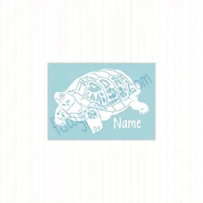 Eastern Box Turtle Decal, Waterproof Vinyl Decal, Cute Reptile Gift