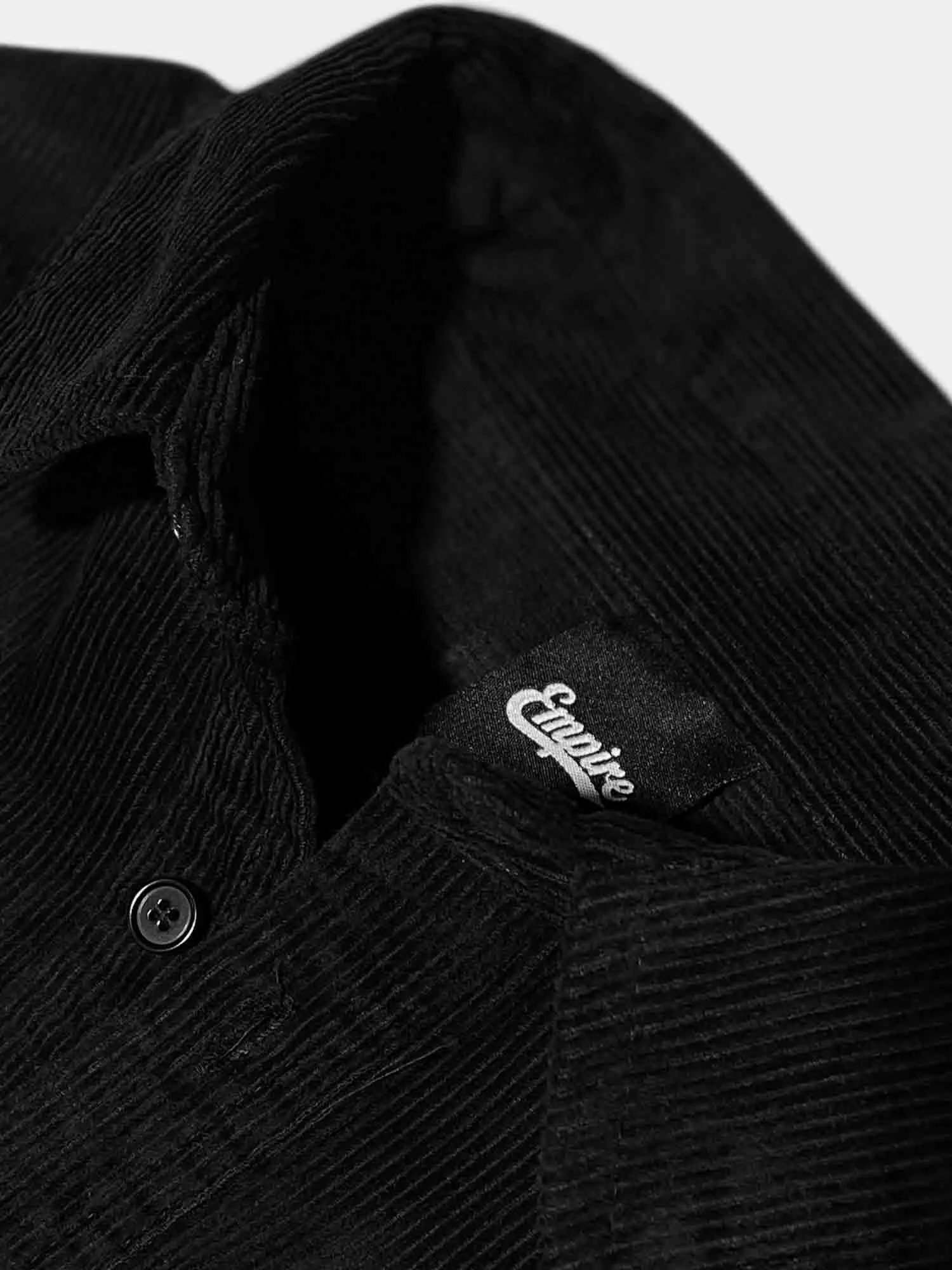 Empire Lines For Africa Cord Shirt - Black