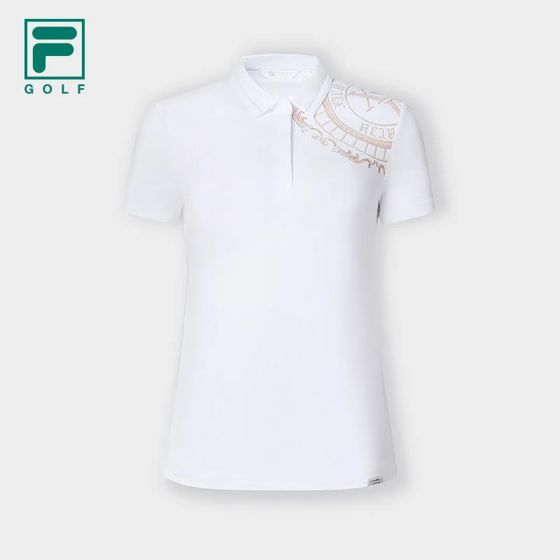 FILA CORE ATHLETICS GOLF Women Short Sleeve Polo in White