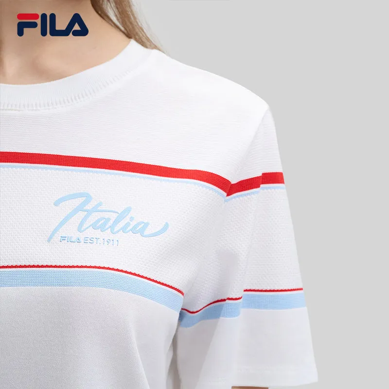 FILA CORE LIFESTYLE FILA EMERALD Women Short Sleeve T-shirt (White)