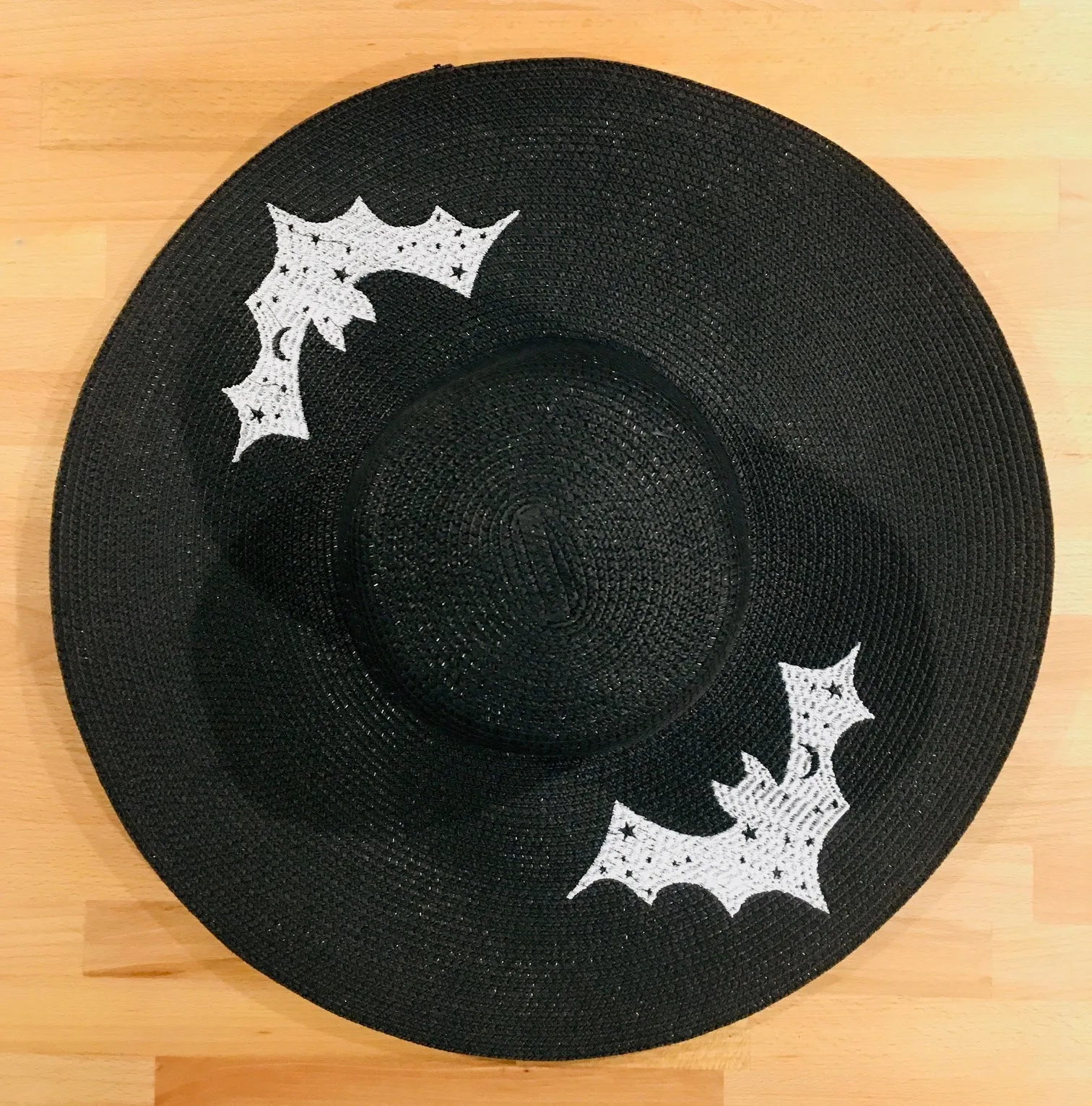 Floppy Sun Hat - XL Brim - Bats - READY TO SHIP